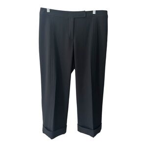 OUTFIT Cropped Cuffed Black Dress Pants Size 12 NWT Women